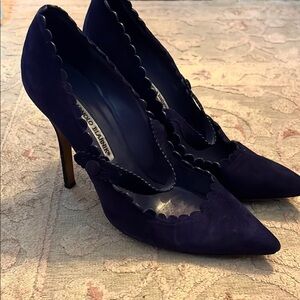 Manolo Blahnik Handmade Women's Blue Heels